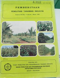 Image of PEMBERITAAN PENELITIAN TANAMAN INDUSTRI