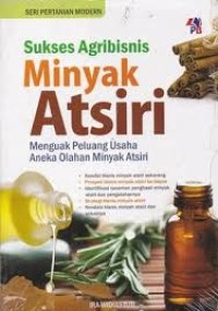 Image of Sukses Agribisnis Minyak Atsiri